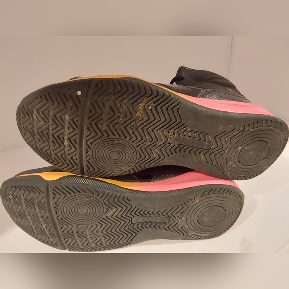 AND1 High-Top Basketball Sneaker Women Sz 8.5 Black/Pink - Picture 6 of 7